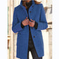 Fashion Stand Collar Woolen Coat With Pockets