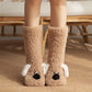 Cute Cartoon Dog Floor Socks Winter Warm Non-slip