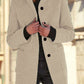 Fashion Stand Collar Woolen Coat With Pockets